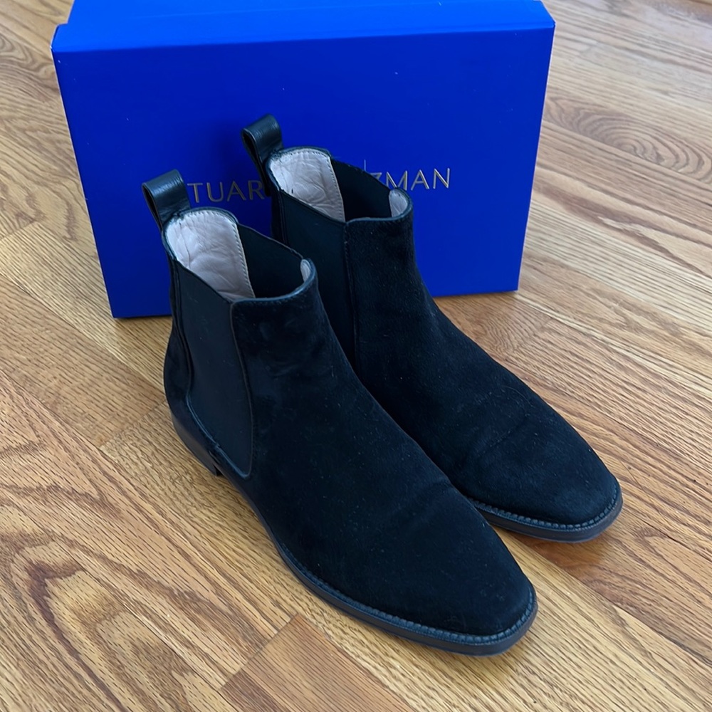 Stuart Weitzman Black Ankle Boots